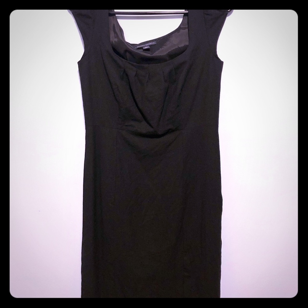 DONATED Black wool dress